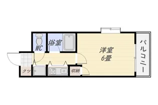 トーカンキャステール鹿児島駅前408号【4階】の間取り