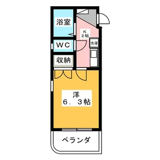 プチメゾン桜山I【4階】の間取り