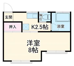 松嶋荘【2階】の間取り