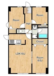 東京都日野市旭が丘3【マンション】の間取り