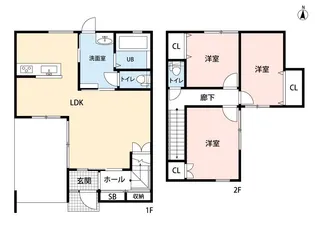 静岡県浜松市中央区三島町【一戸建】の間取り