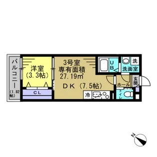 AJ幕張本郷NorthII【3階】の間取り