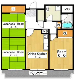 メゾン・エクセレント【4階】の間取り