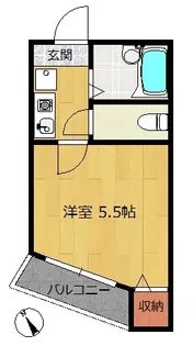 オーパスワン五反野【2階】の間取り