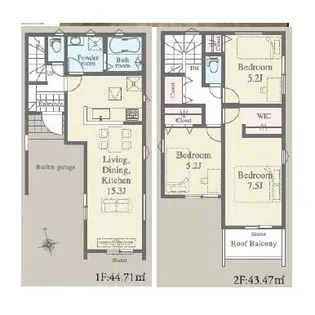 熊本県熊本市中央区帯山4【一戸建】の間取り
