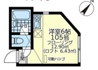 ユナイト・汐入ウィリアム・ウォーカー【1階】の間取り