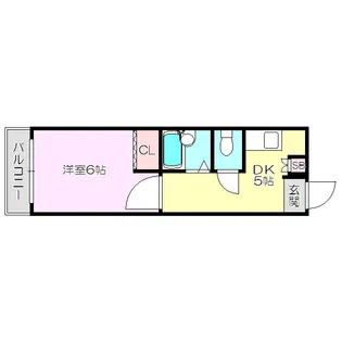 東中島第2土井マンション【3階】の間取り
