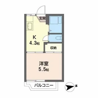 ドエル花壇【2階】の間取り