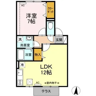 プラナスガーデン【1階】の間取り