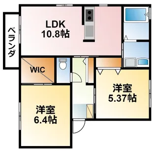 千葉県茂原市早野【アパート】の間取り