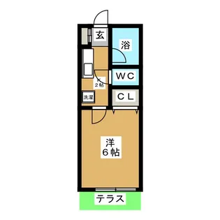 クレストホームズ本八幡【1階】の間取り