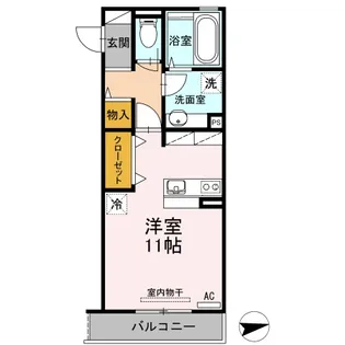 ハピネス2【2階】の間取り