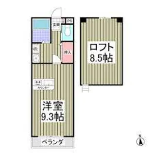 メイプルリーフ【1階】の間取り