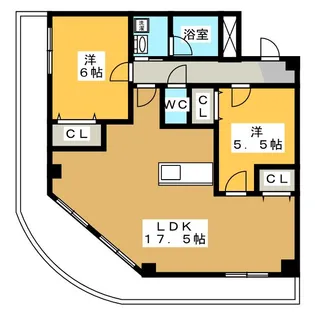 ファイブシティ【6階】の間取り