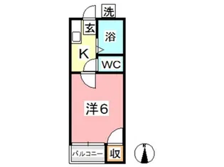 チェリー富原【1階】の間取り