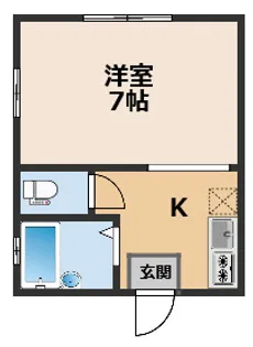 1Kの間取り画像