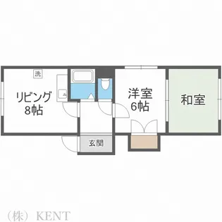 コーポ晶子館【4階】の間取り