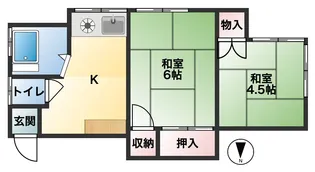 洗心荘【1階】の間取り