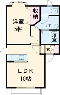 ノースクレスト’N【1階】の間取り
