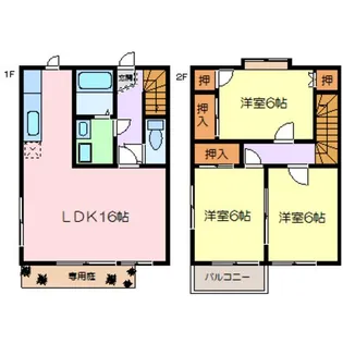 ハミングコート林【1階】の間取り