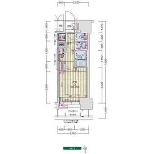 愛知県名古屋市中区葵1【マンション】の間取り