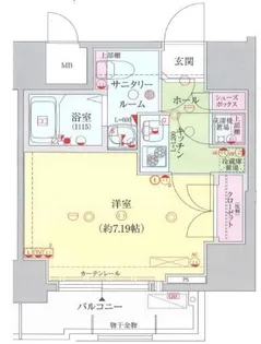 大阪府大阪市福島区海老江7丁目【マンション】の間取り