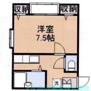 オリエントハイムII神水【2階】の間取り