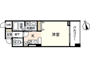 カサ・ヴェルデ八丁堀【3階】の間取り