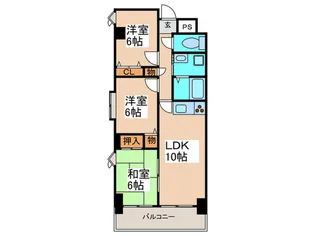 ベルメゾンクレール【2階】の間取り