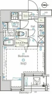 1Kの間取り画像