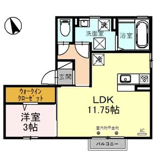 ルーチェ・28 A【1階】の間取り