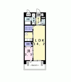 メゾン ド ラック【7階】の間取り