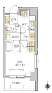 グレーシアフィット横浜【4階】の間取り