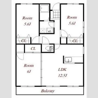 プチ・ロワイヤル【3階】の間取り