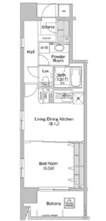 コンフォリア神田神保町【5階】の間取り