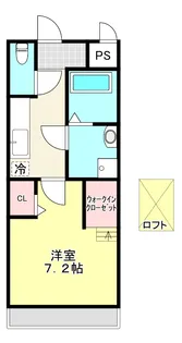 1Kの間取り画像