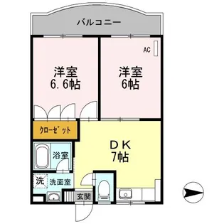 グランディール小泉【3階】の間取り