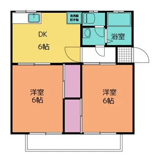 ガーデンヒルズ富士見台D【2階】の間取り