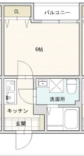 アーバンブルー高砂【1階】の間取り