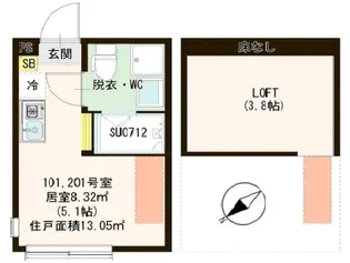 S.T Riverside【2階】の間取り