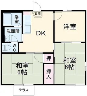 スターハイツB【1階】の間取り