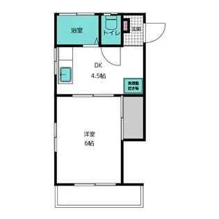 サンハイツK【1階】の間取り