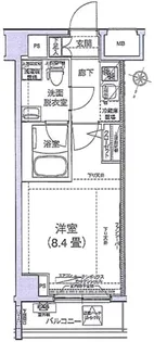 東京都荒川区西日暮里6【マンション】の間取り