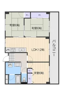 ベリオ高石【6階】の間取り