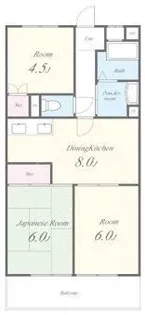 春日グリーンハイツ【2階】の間取り