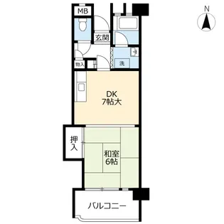 UR金田一丁目第2【13階】の間取り