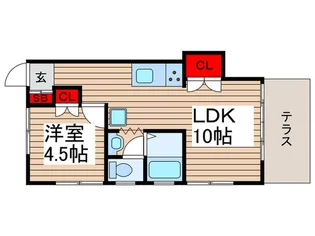 小菅レジデンス【1階】の間取り