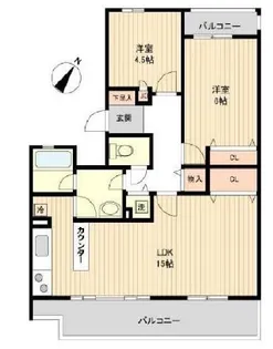 セレーノ大宮【4階】の間取り