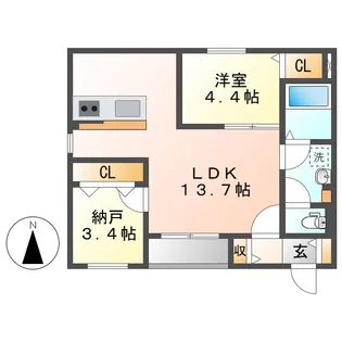 CS中野本町【3階】の間取り