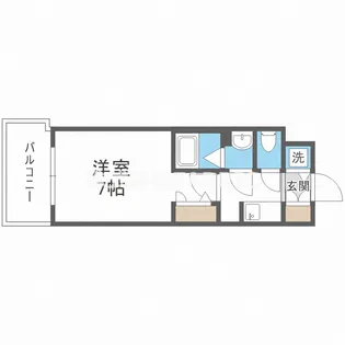 S-RESIDENCE大阪九条North【8階】の間取り